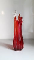 Vase Skulptur, Glaspuster, motiv: Swung Schwung