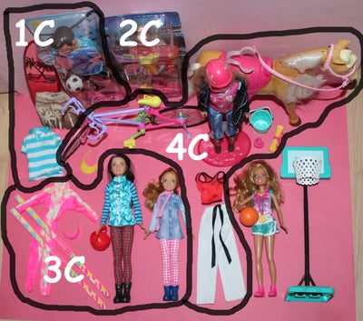 Barbie, Samlet eller i sæt, Tema: Sport

Ved samlet salg er prisen, 750 kr.

PRIS ved køb i SÆT:
1C: