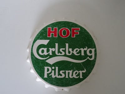 Skilte, Carlsberg kapsel skilt, Fin gl Carlsberg kapsel i stor udgave,36cm i diameter fast pris 175k