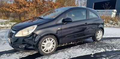 Opel Corsa, 1,4 16V Enjoy, Benzin, 2008, km 159800, sortmetal, ABS, airbag, 3-dørs, centrallås, star