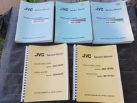 1 samling med JVC service manuel farve kamera, JVC, God