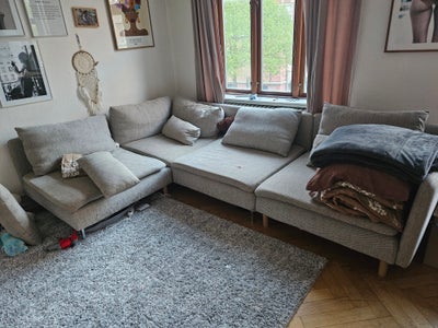 Sofa, stof, 5 pers. , Ikea, Söderhamn sofa
Betræk skal udskiftes men ellers i god stand.
Kan vendes 