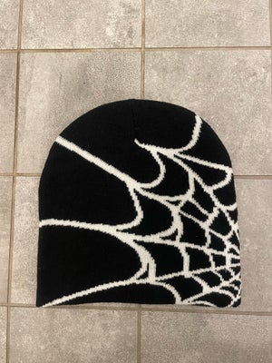 Hat, Global spiderz, str. En størrelse,  Sort,  Acrylic,  Ubrugt, global spiderz beanie web (beanie)