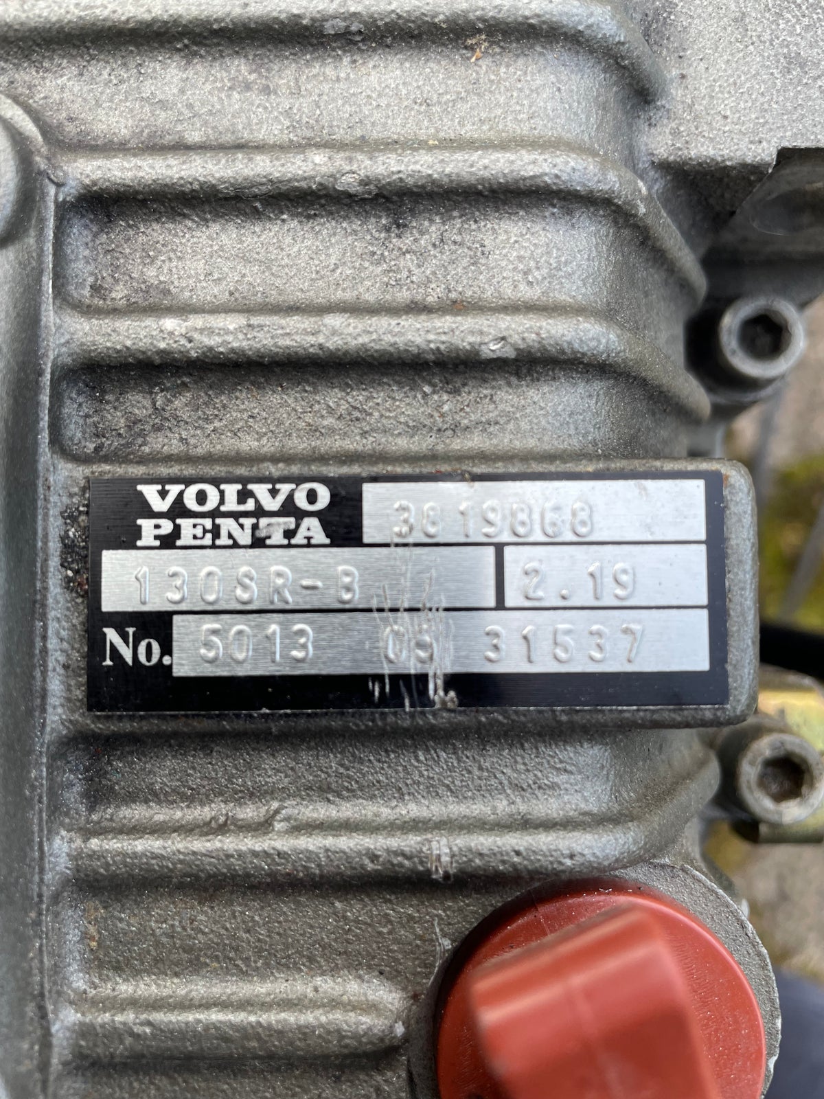 Sejldrev, Volvo penta 130SR-B