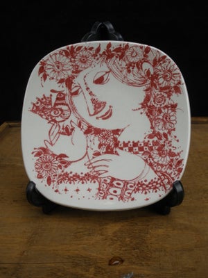 Porcelæn, Bjørn Wiinblad Skål med kvinde 11 x 11 cm, Nymølle, Smuk lille pindish med kvinde, designe