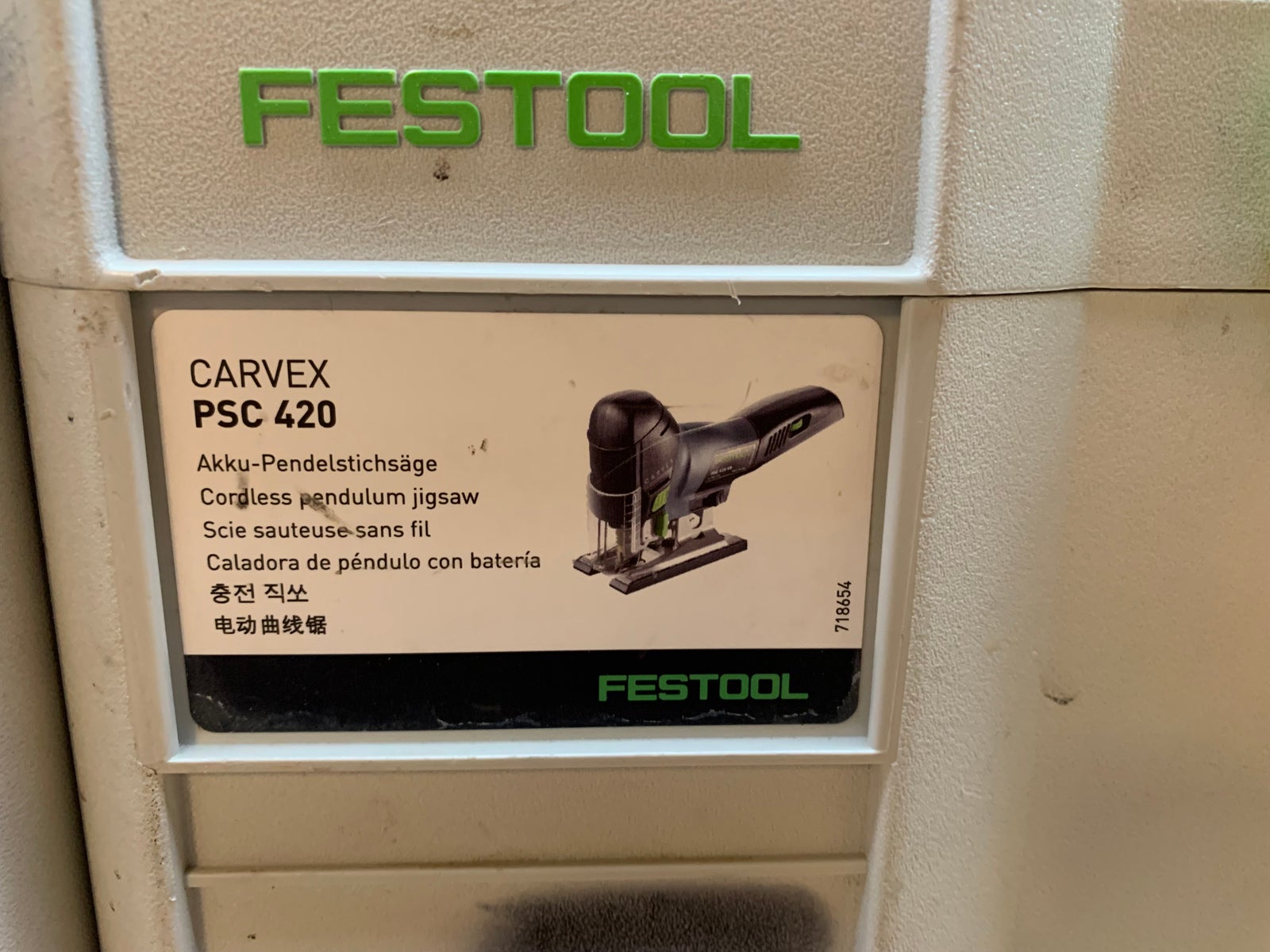 Festool Scie sauteuse sans fil PSC 420 EB-Basic CARVEX