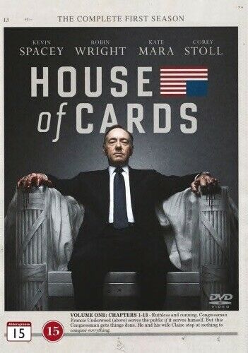 House of Cards - Sæson 1 (4 disc), DVD, drama
