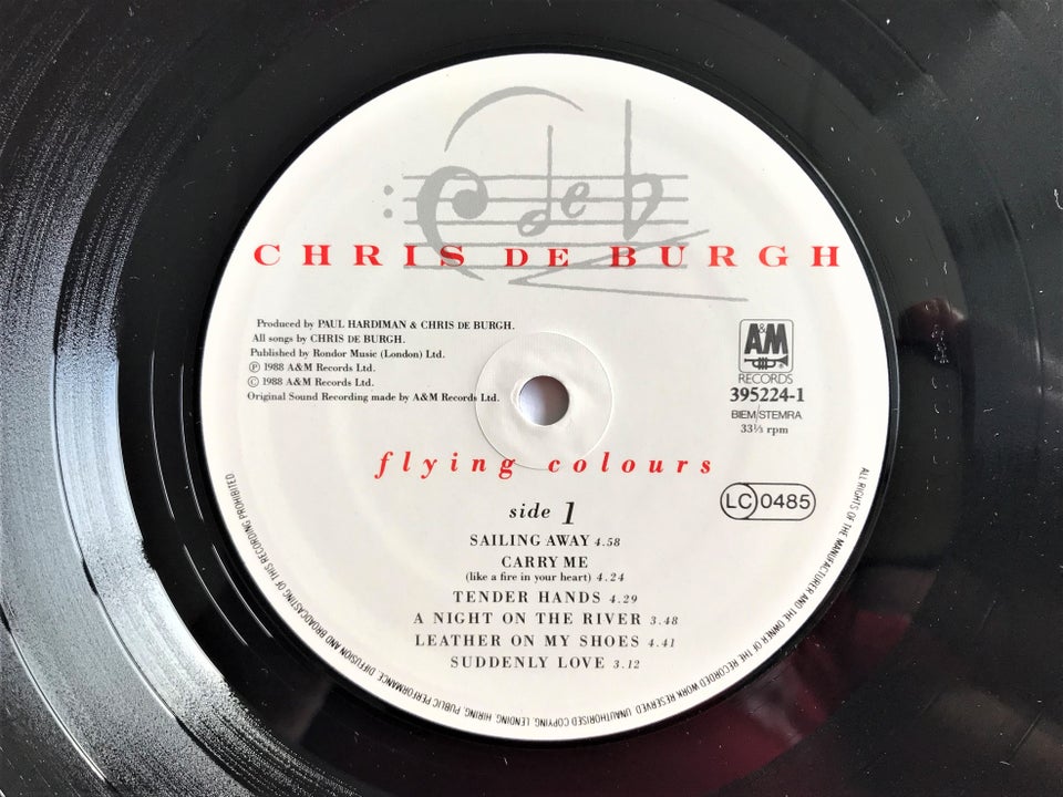 LP, Chris De Burgh, Flying Coloures