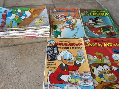 Anders And, Tegneserie, 23 fra 90 erne og 3 fra 80 erne.  Sælges samlet for 110. Slidtage kan foreko