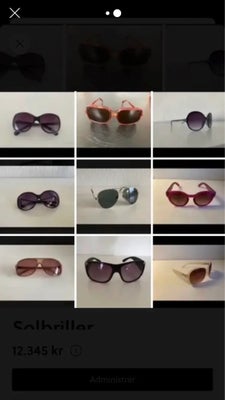 Solbriller herre, Masser af lækre solbriller næsten nye brugte og er nyere og ældre dato skriv for m