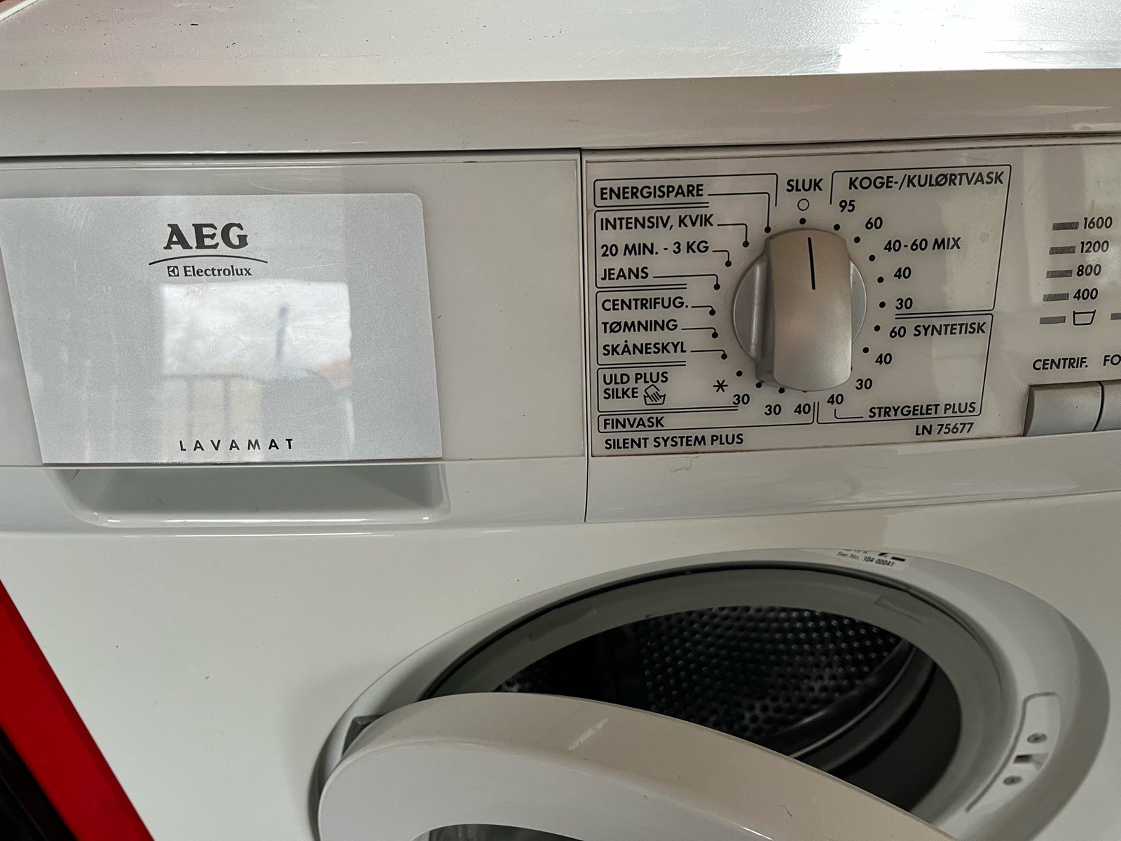 AEG vaskemaskine, frontbetjent, 1600 omdr./min.