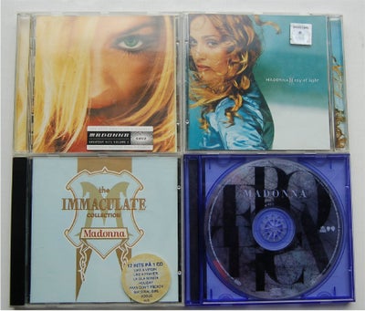 MADONNA: 4 CD sælges samlet, pop, The Immaculate Collection
 Ray of light
Greatest hits vol 2
Erotic