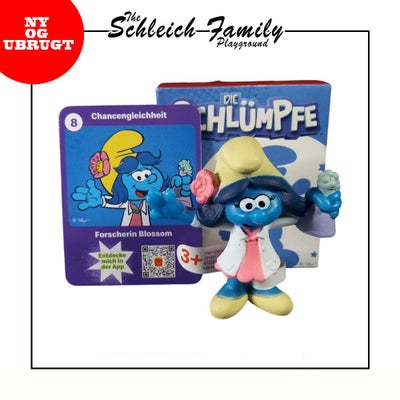 Figurer, -10% på brugt (2022) - 24933-08 Blossom Smurf as Researcher (McDonalds Exclusive) - The Smu