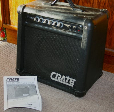 Guitarforstærker, Crate GX-15, 15 W, Meget fin begynder-forstærker med god lyd, manual, ledning og f