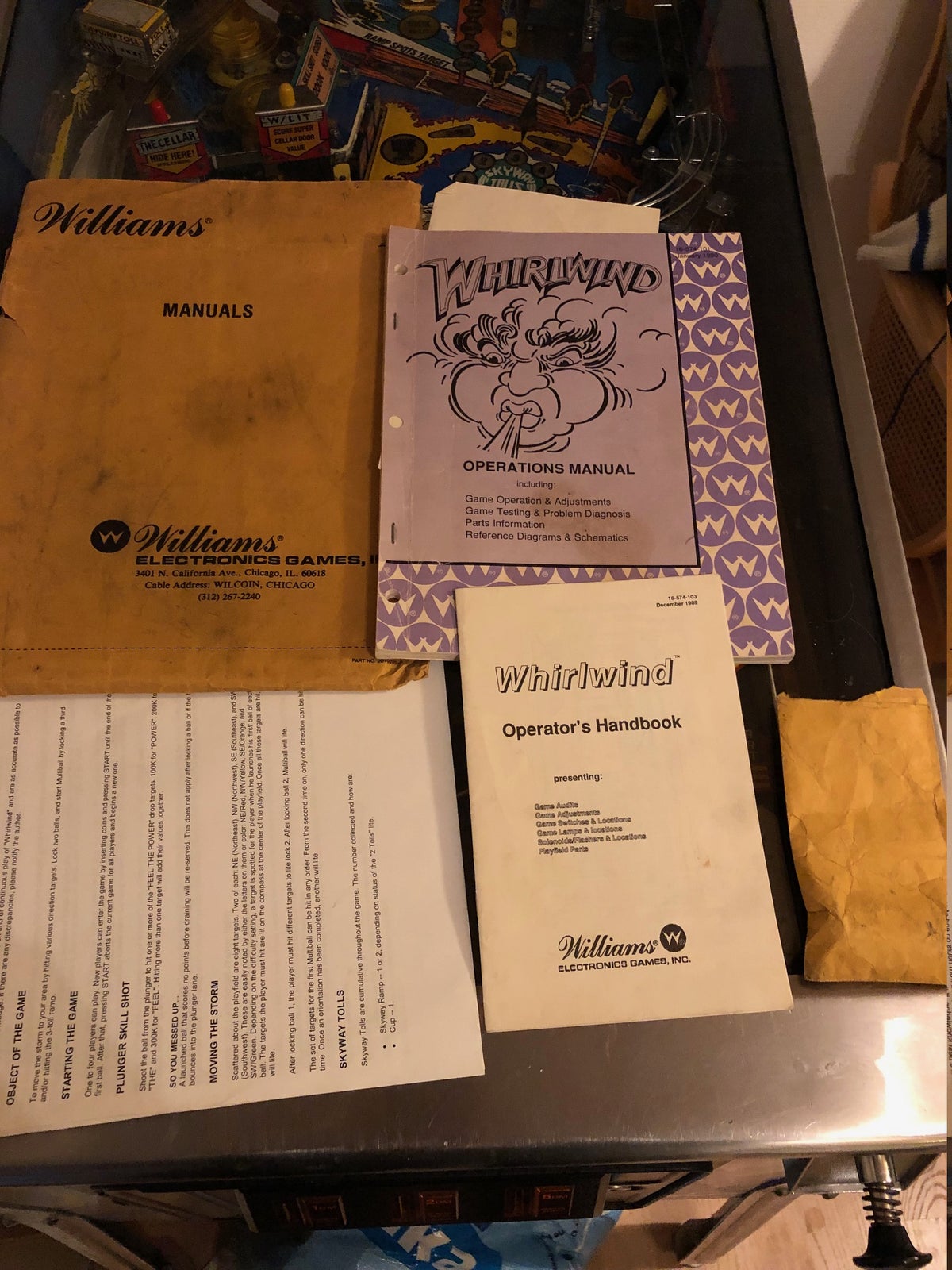 Williams Whirlwind, flippermaskine, God