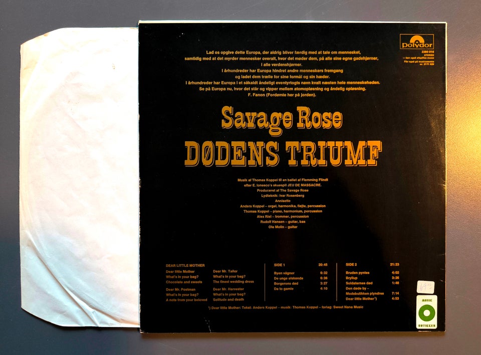 LP, Savage Rose