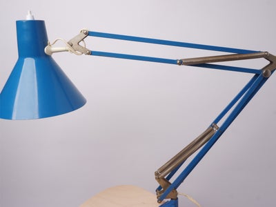 Arkitektlampe, Skønneste retro lampe fra 70’erne perfekt stand., 


Flot blå arkitektlampe fra 70'er