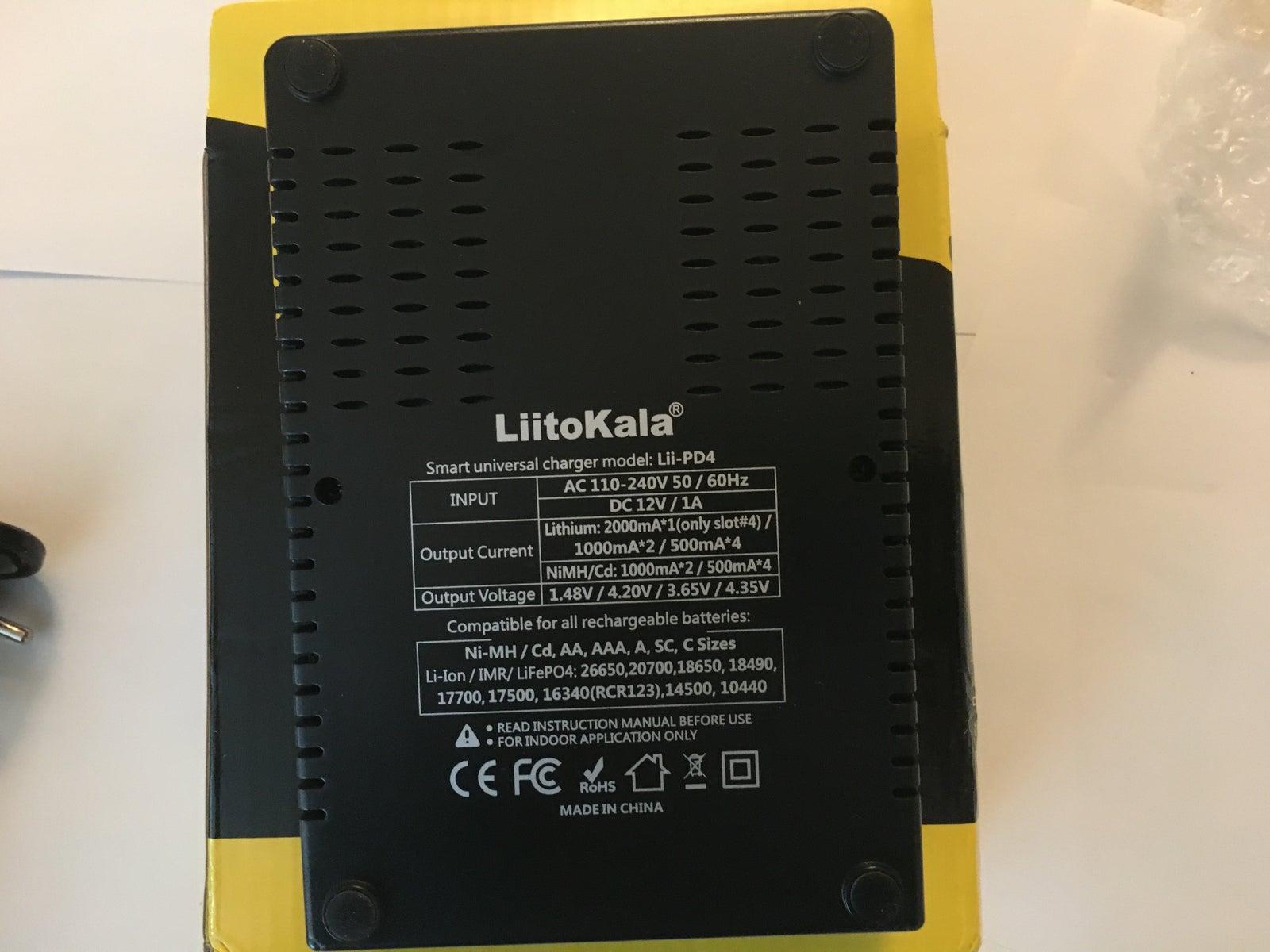 Batterioplader, NY! LiitoKala Lii-PD4