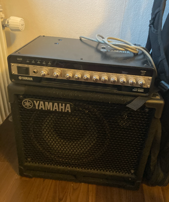 Baskabinet, Yamaha BBT500H, 250 W, Rigtig god forstærker med masser af muligheder. Digital memory så