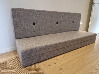 Sovesofa, polyester, 3 pers. , Klip Klap, Klip Klap 3 Fold madras i farven Multi Grey.
Næsten ikke b