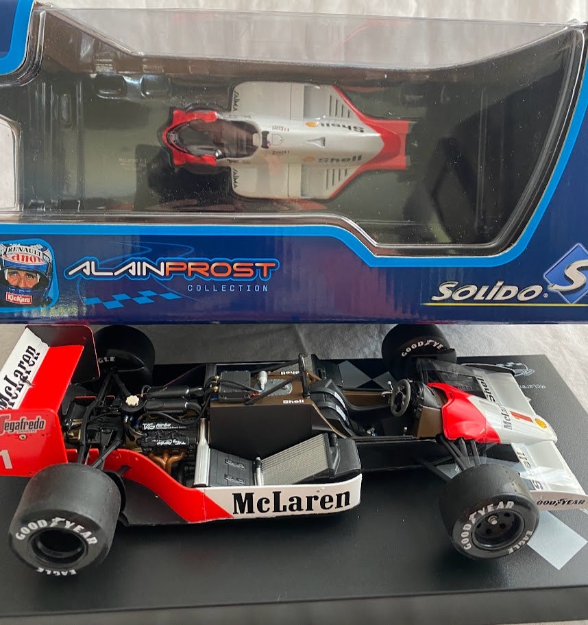 Racerbil, McLaren F1 MP4/2C. 1986. Solido, skala 1:18