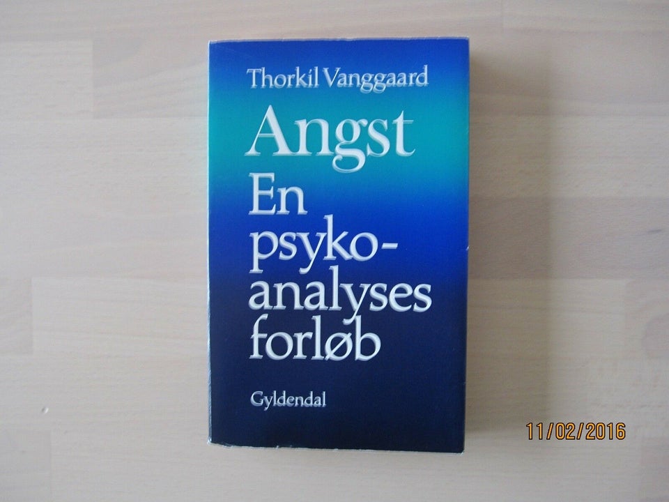 Angst – En psykoanalyses forløb, Thorkild Vanggaard, emne: