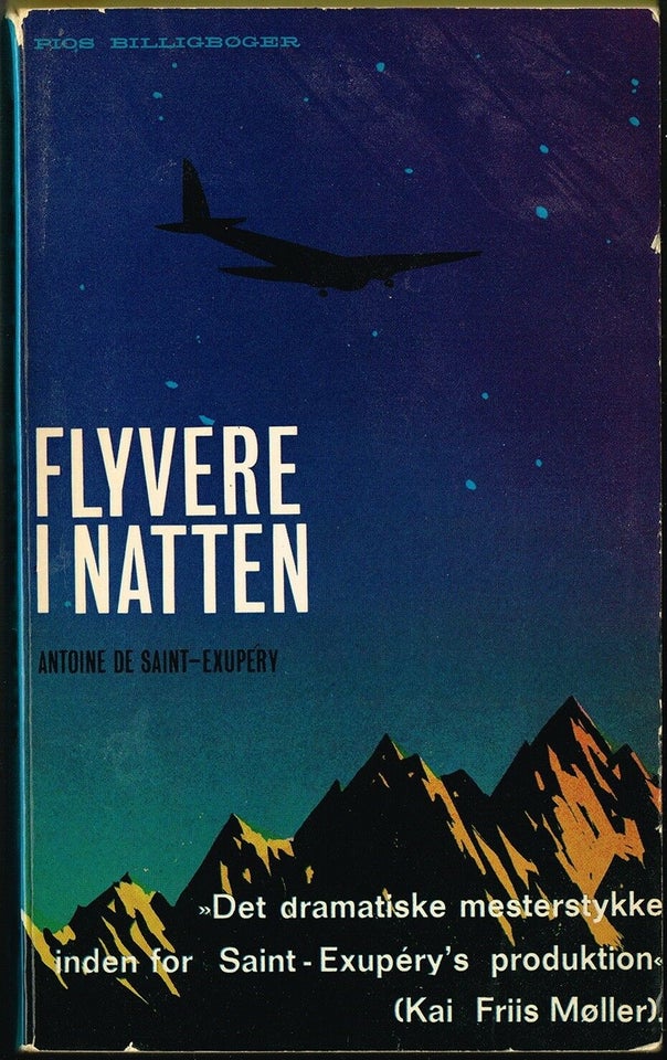 Flyvere i Natten, Antoine de Saint-Exupéry, genre: roman