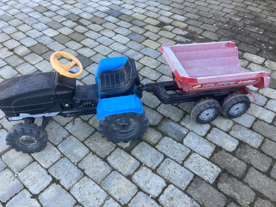 Pedal traktor med anhænger, Rolly toys