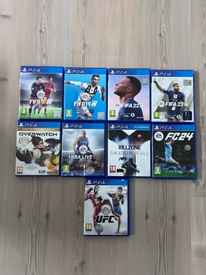 9 ps4 spil til salg, PS4, Hej
Jeg sælger ud fra min kollektion af spil. Sælger 1 stk til 100kr 
Hvis