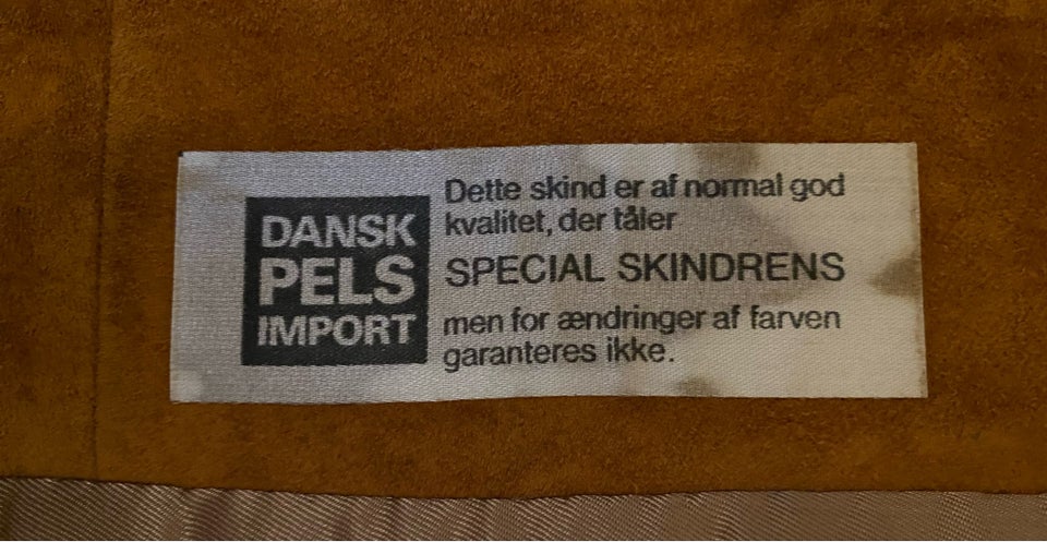 Ruskindsjakke, str. 36, Dansk skind import