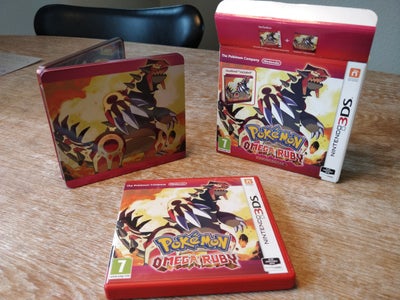Pokemon Omega Ruby, Limited Edition Steelcase, 3DS, Nintendo 3DS, rollespil, (original box) Pokemon 