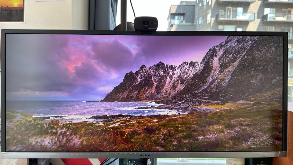 Samsung Ultrawide 4K 75Hz (3440 x 1440) SJ55W 34" ,