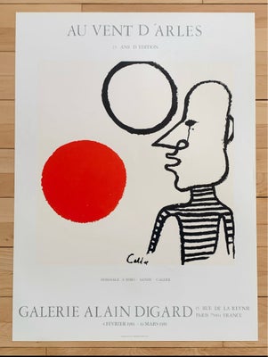 Sjælden original plakat, Alexander Calder, b: 57 h: 76, Skøn original plakat af Calder. 

Alle mine 