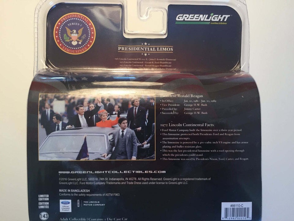 Modelbil, Greenlight Lincoln, skala 1:43