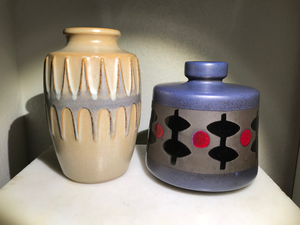 Vase, Retro keramikvase, Knabstrup