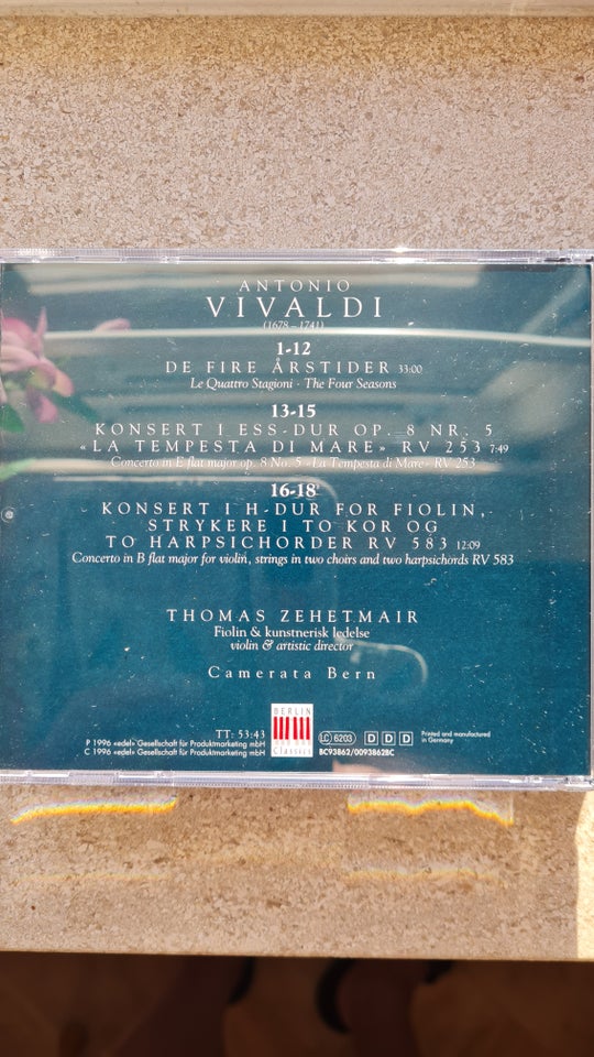 CARMEN BERN THOMAS ZEHETMAR.: VIVALDI DE FIRE ÅRSTIDER,