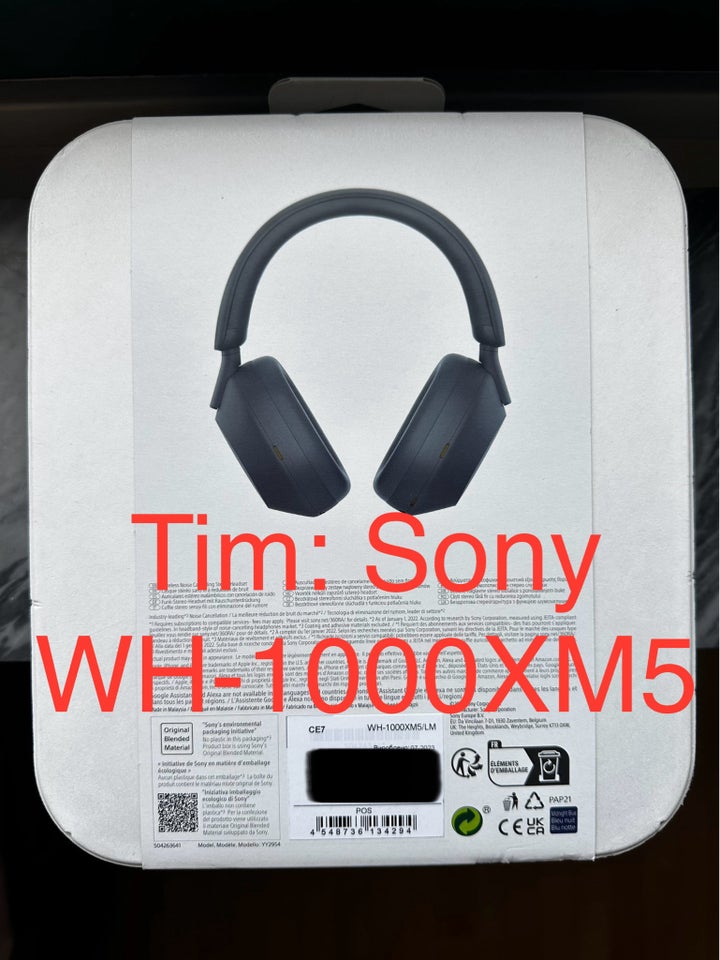 headset hovedtelefoner, Sony, Sony WH-1000XM5