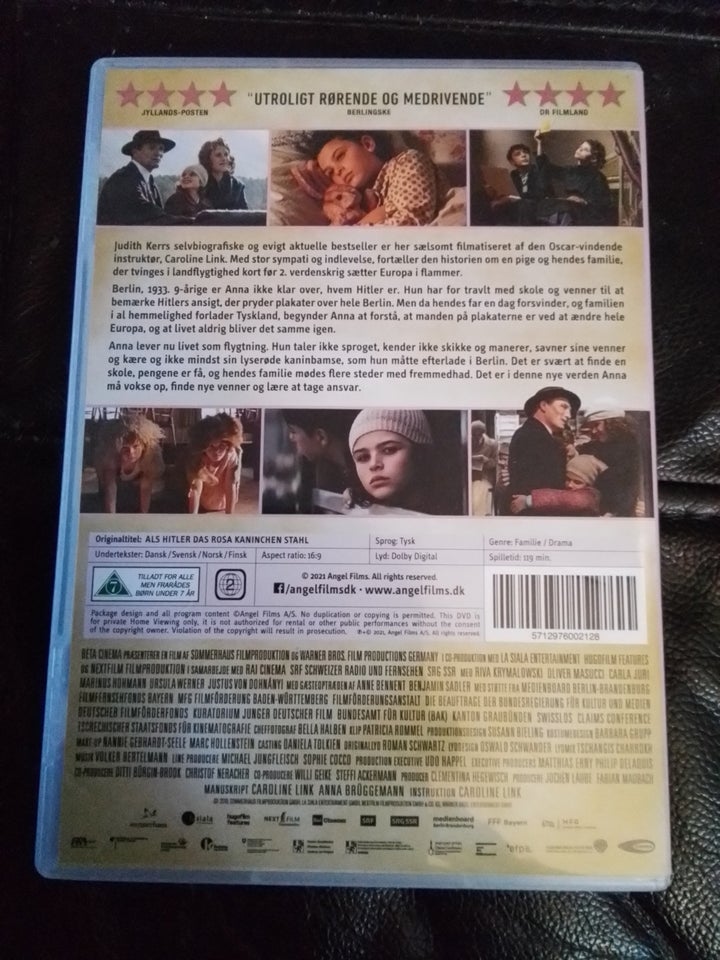 Da hitler stjal den lyserøde kanin, DVD, drama