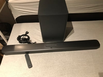 2.1 højttalersæt, JBL, Soundbar JBL Bar 2.1 Deep Bass, Perfekt, 1 år gammel. Kvittering haves. Stadi