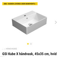 Håndvask badeværelse , GSI KubeX