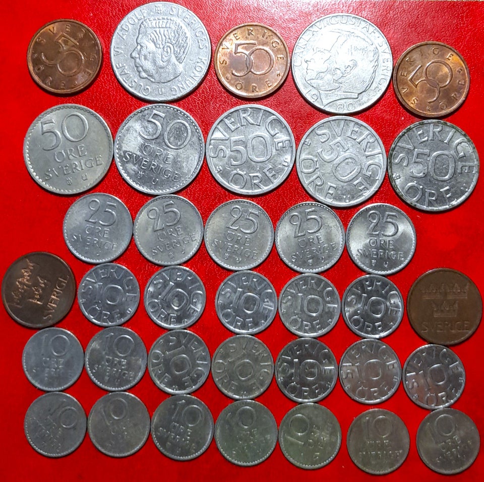 Skandinavien, mønter, 19622007