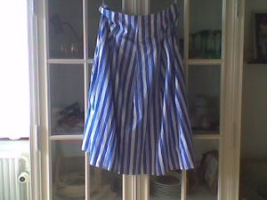 Blå/Hvid | - billige og brugte nederdele