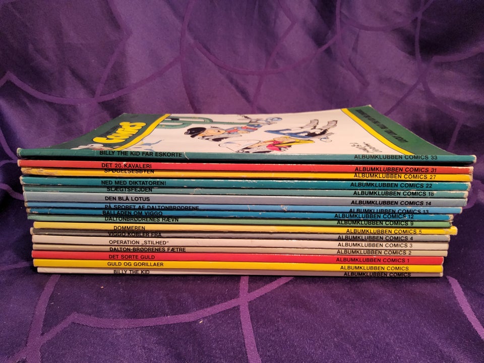 ALBUMKLUBBEN COMICS, 10,KR PR. STK.; 10 STK FOR 75, KR....