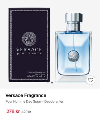 Herreparfume, Versace Pour Homme, Reserveret!
Hej, jeg sælger to uåbnede parfumer á 100ml stykket sa