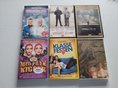 DVD, andet, Frit valg 15.-
Fremtid.nu
Med på en kigger
Ledsaget udgang
Klasse festen
Saving private 