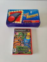 Buzz Monster rumble med buzzere i boks, PS2