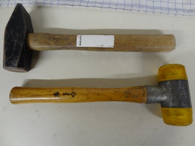 Hammer, Wera bolche hammer Hultafors mukkert, 

Wera dobbelthovedet plastikhammer til bankning, hvor