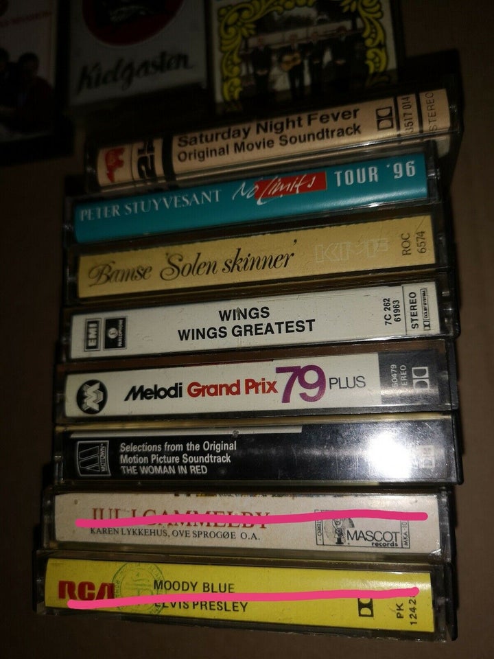 Bånd, 13+2 forskellige kasettebånd, Old school