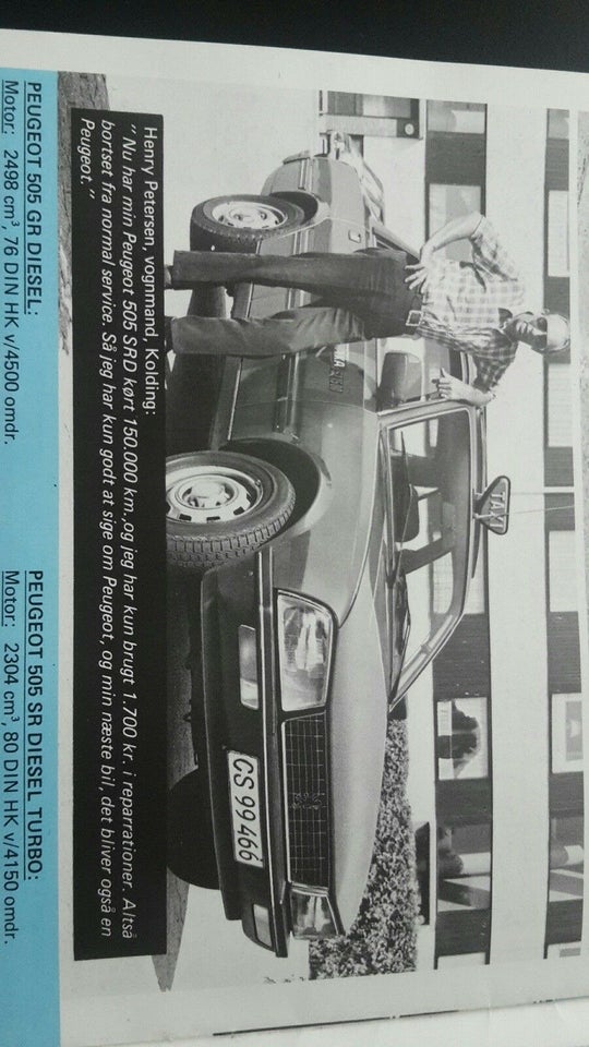Brochure, Peugeot hyrevogne