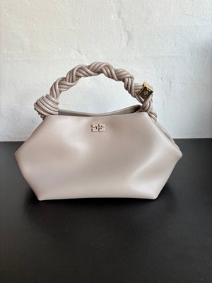 Anden håndtaske, Ganni, læder, HELT NY OG UBRUGT! 
Light Grey Small GANNI Bou Bag med et smukt snoet